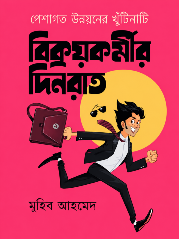 বিক্রয়কর্মীর দিনরাত বইয়ের কভার – মুহিব আহমেদের সেলস দক্ষতা ও ক্যারিয়ার উন্নয়ন বিষয়ক বই